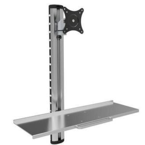 Techly ICA-PLW 01 monitoriaus laikiklis arba stovas 68,6 cm (27") Siena Sidabras