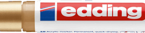 Akrilinis žymeklis edding 5300 aukso spalvos