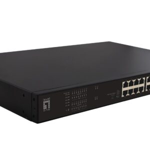 LevelOne FGP-2031 tinklo komutatorius Ne-valdomas Fast Ethernet (10/100) Maitinimas per Eternetą (PoE) 1U Juoda - Image 1