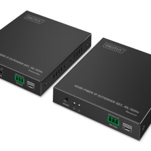 Digitus DS-55350 vaizdo ir garso signalų ilgintuvas Siųstuvas ir imtuvas Juoda - Image 1