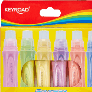 Išspaudžiami dažai Keyroad, pasteliniai, 6- spalvos