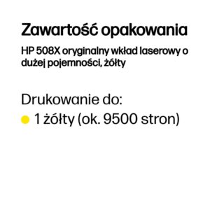 HP 508X High Yield Yellow Original LaserJet Toner Cartridge - Image 3