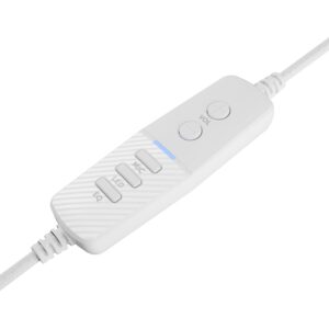 GENESIS Neon 764 Laisvų rankų įranga Vielinis Su lankeliu Žaidimams USB A tipo Balta - Image 3