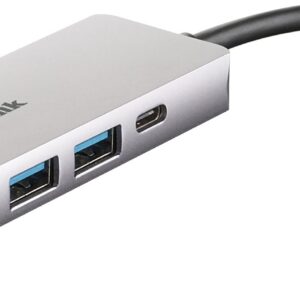 D-Link DUB-M520 knyginių kompiuterių dokas / jungčių replikatorius Vielinis Thunderbolt 3 Aliuminis