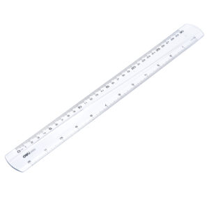 Liniuotė DELI 30cm skaidri - Image 2