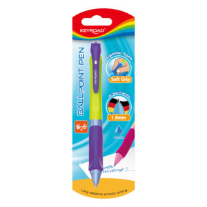 Automatinis tušinukas Keyroad Easy Writter, 1.0mm, mėlynos spalvos - Image 2