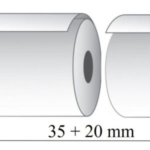 Terminių kasos juostų rinkinys, 35+20x30m/12mm (maks. diam 50mm)