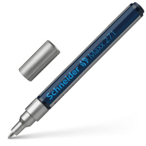 Žymeklis Schneider Paint Marker Maxx 271, 1-2mm, su aliejiniu tušu, sidabrinės spalvos