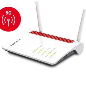Box FRITZ! 6850 5G belaidis maršrutizatorius Gigabitinis eternetas Dviguba juosta (2,4 GHz / 5 GHz) Juoda, Raudona, Balta - Image 1