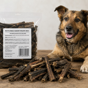 PETITTO Dried beef tripe Mono - skanėstas šuniui - 500g - Image 2