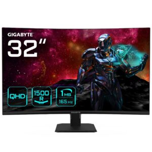 GIGABYTE GS32QC kompiuterio monitorius 80 cm (31.5") 2560 x 1440 pikseliai Quad HD LCD Juoda