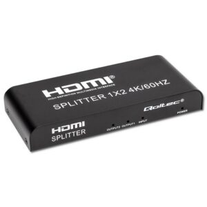 Qoltec 51797 Aktyvus HDMI skirstytuvas 2 x HDMI 4K x 2K | 6Gb/s | 60 Hz