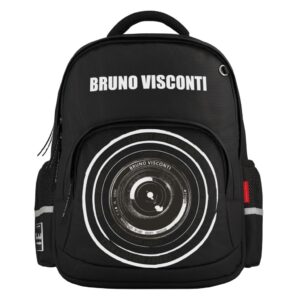 Kuprinė Bruno Visconti Lens, ergonomiška, juodos spalvos - Image 4