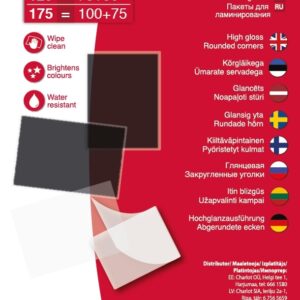 Laminavimo vokeliai College, antistatiniai, A4, 216x303mm, 100 mikronų, 100vnt - Image 3