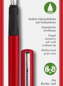 Plunksnakotis Faber-Castell School+, raudonos spalvos korpusas, blisteryje