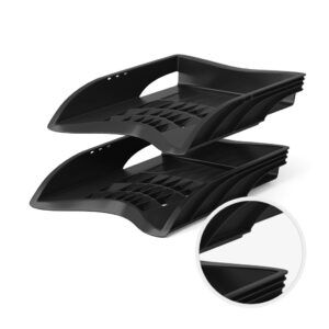 *Dokumentų lentynėlė College S-Wing, 66x256x348mm, plastikinė, juodos spalvos - Image 2