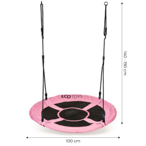 Sodo sūpynės, 100 cm, rožinės ECOTOYS - Image 7
