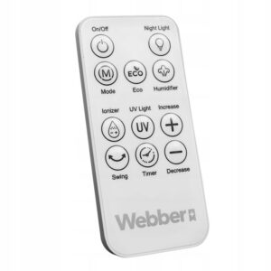 WEBBER WB1820 baltas ventiliatorius be menčių su drėkintuvu - Image 7