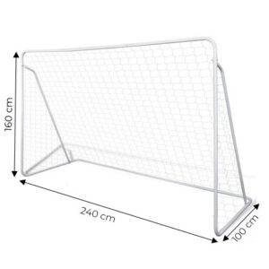 Futbolo vartai su tinklu 240x160 cm, MOVEPRO - Image 7
