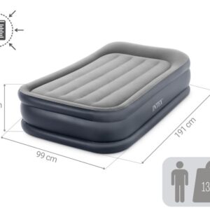 Single Air Mattress 191x99x42 cm with Built-in Electric Pump Bed INTEX 64132 - Image 7