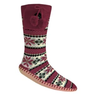 Glovii GQ5L šlepetės Minkštos aulinės šlepetės Unisekso stiliaus Bordo - Image 3