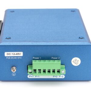 Digitus DN-651147 tinklo komutatorius Ne-valdomas Fast Ethernet (10/100) Maitinimas per Eternetą (PoE) Juoda, Mėlyna - Image 3