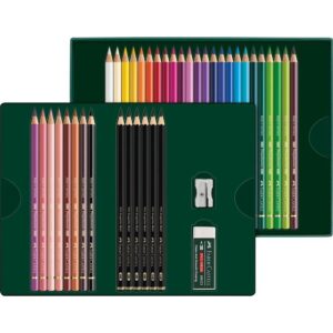 Faber-Castell Polychromos & Pitt Graphite Matt Set Multi spalvos 38 vnt - Image 3