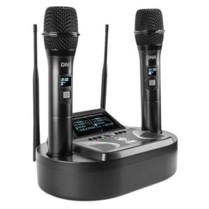 DNA Professional UMA VOCAL SET - dvigubas belaidis rinkinys (2 rankiniai mikrofonai + imtuvas su mikrofonų įkrovimo stotele)