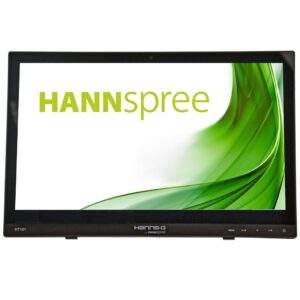 Hannspree HT161HNB kompiuterio monitorius 39,6 cm (15.6") 1366 x 768 pikseliai HD LED Lietimui jautrus ekranas Stalo paviršius Juoda