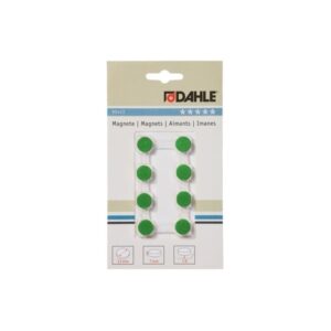 Magnetai Dahle, 13mm, 8vnt. žalios spalvos