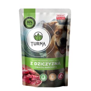 TURNA su žvėriena – šlapias pašaras šuniui – 400g