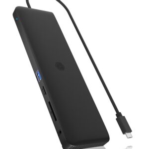 ICY BOX IB-DK2116-C Prijungimas USB 3.2 Gen 2 (3.1 Gen 2) Type-C Juoda - Image 1