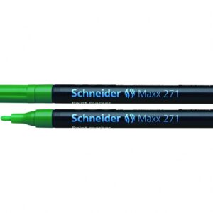 Žymeklis Schneider Paint Marker Maxx 271, 1-2mm, su aliejiniu tušu, žalios spalvos