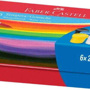 Guašas Faber-Castell, 20ml, 6 spalvų