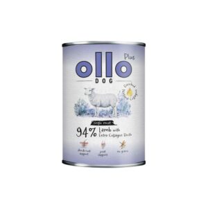 OLLO Plus Collagen Mono Lamb - drėgnas ėdalas šunims - 800g