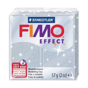 Modelinas FIMO Effect, 57 g, metalizuotos sidabrinės spalvos