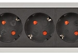 Brennenstuhl 1391030610 elektros tinklo ilgintuvas 3 m 6 AC išvestis(ys / čių) Vidaus Juoda, Sidabras