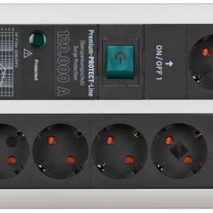 Brennenstuhl 1392000232 elektros tinklo ilgintuvas 3 m 14 AC išvestis(ys / čių) Vidaus Juoda, Sidabras - Image 2