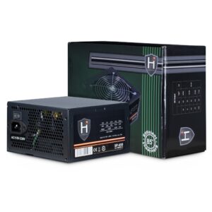 Inter-Tech HIPOWER SP-650 maitinimo blokas 650 W 20+4 pin ATX ATX Juoda - Image 1
