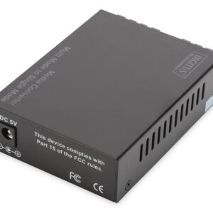 Digitus DN-82024 tinklo medijos keitiklis 100 Mbit/ai 1310 nm Keli režimai, Vienas režimas Juoda - Image 3