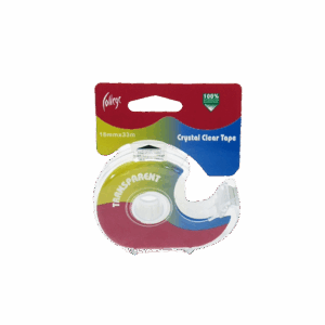 Lipni juosta College, 19mmx33m, su laikikliu, skaidri