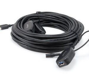 Equip 133348 USB kabelis USB 3.2 Gen 1 (3.1 Gen 1) 15 m USB A Juoda - Image 1