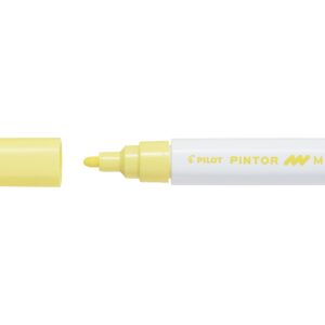 Dekoratyvinis žymeklis Pilot Pintor, 1,4mm, pastelinės geltonos spalvos
