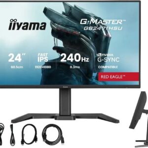 iiyama G-MASTER GB2471HSU-B1 kompiuterio monitorius 60,5 cm (23.8") 1920 x 1080 pikseliai „Full HD“ Juoda