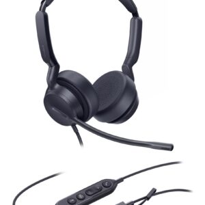 Yealink UH42 Dual Teams USB-C/A Laisvų rankų įranga Vielinis Su lankeliu Skambučiai / muzika USB Type-C / USB Type-A Juoda