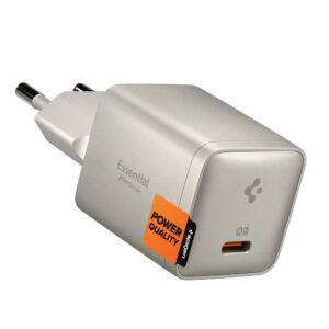 Spigen EE301EU-GAN ESSENTIAL 1 PRIEVADO TINKLO ĮKROVIKLIS 30W NATURAL TITANIUM