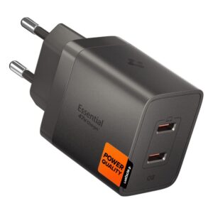 Spigen EE472EU-GAN ESSENTIAL 2 PRIEVADŲ TINKLO ĮKROVIKLIS 47W GUNMETAL