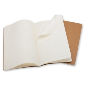 *Užrašų knygutė Moleskine Evernote 13x21cm, linijomis, minkštu viršeliu, 2vnt/pak, rudos spalvos - Image 3