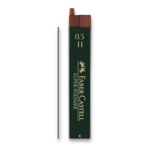 Grafitai Faber-Castell , 0,5mm, H, 12 vnt.