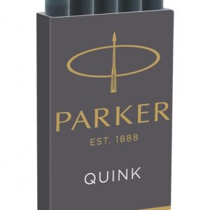 Rašalo kapsulės Parker Quink, ilgos, 5vnt, juodos spalvos